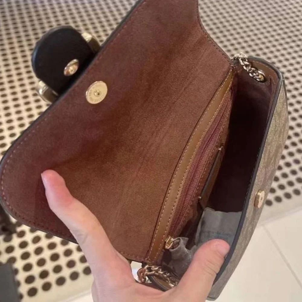 NWT COACH C7013 Gemma Crossbody In Blocked Signature Canvas With Star Buckle - Picture 11 of 16